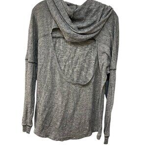 Victoria’s Secret PINK Hoodie Backless Gray Soft Cozy Size Large